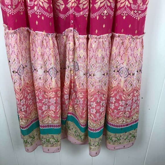 House of Harlow 1960 Womens Dress Maxi Elastic Empire Waist X-Small - Picture 9 of 12